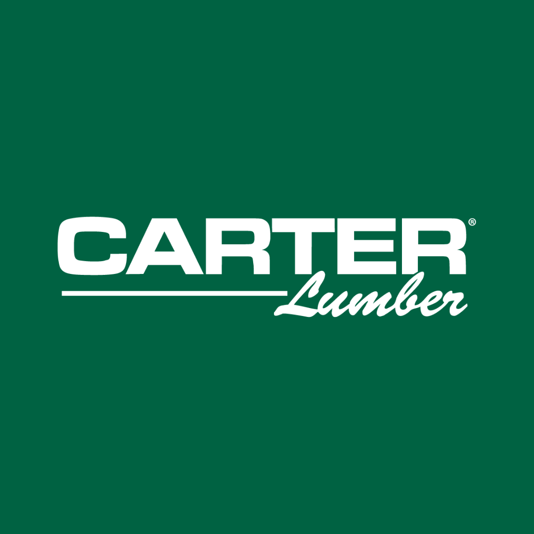 Carter Lumber logo white on green