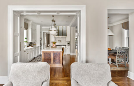 Entry to living room addition