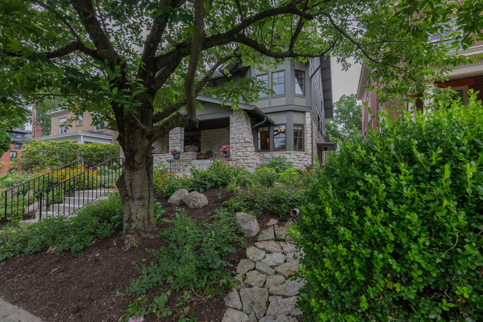 Residential landscape front