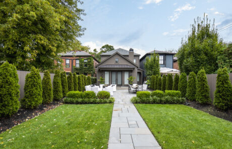 Home Addition Exterior with Backyard Landscaping