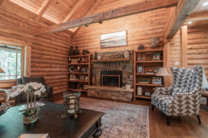 cozy log cabin