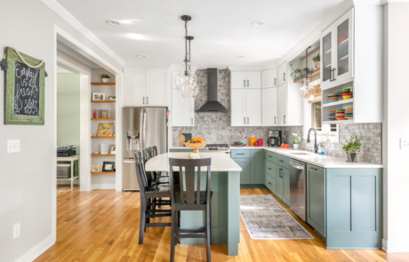 Kitchen with Two Toned Custom Cabinetry