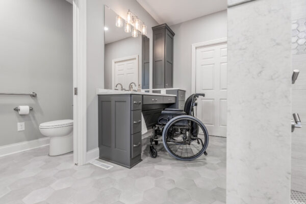 Wheelchair accessible spa bathroom retreat in lancaster ohio