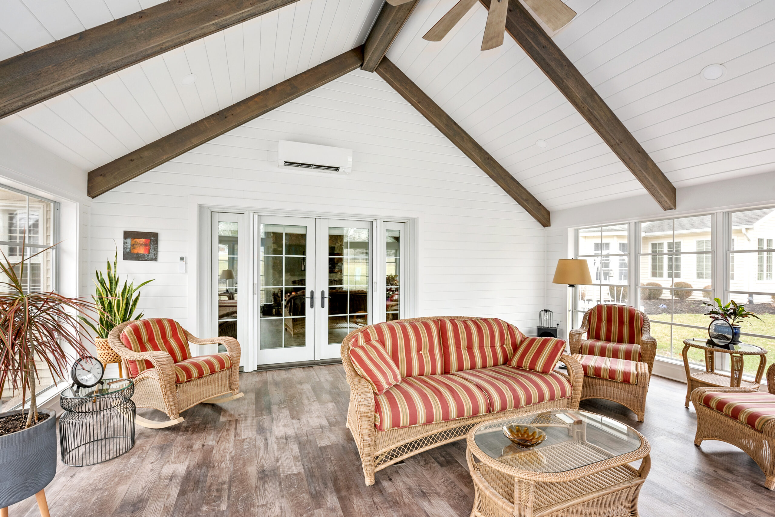 Sunroom Addition with Ceiling Fan