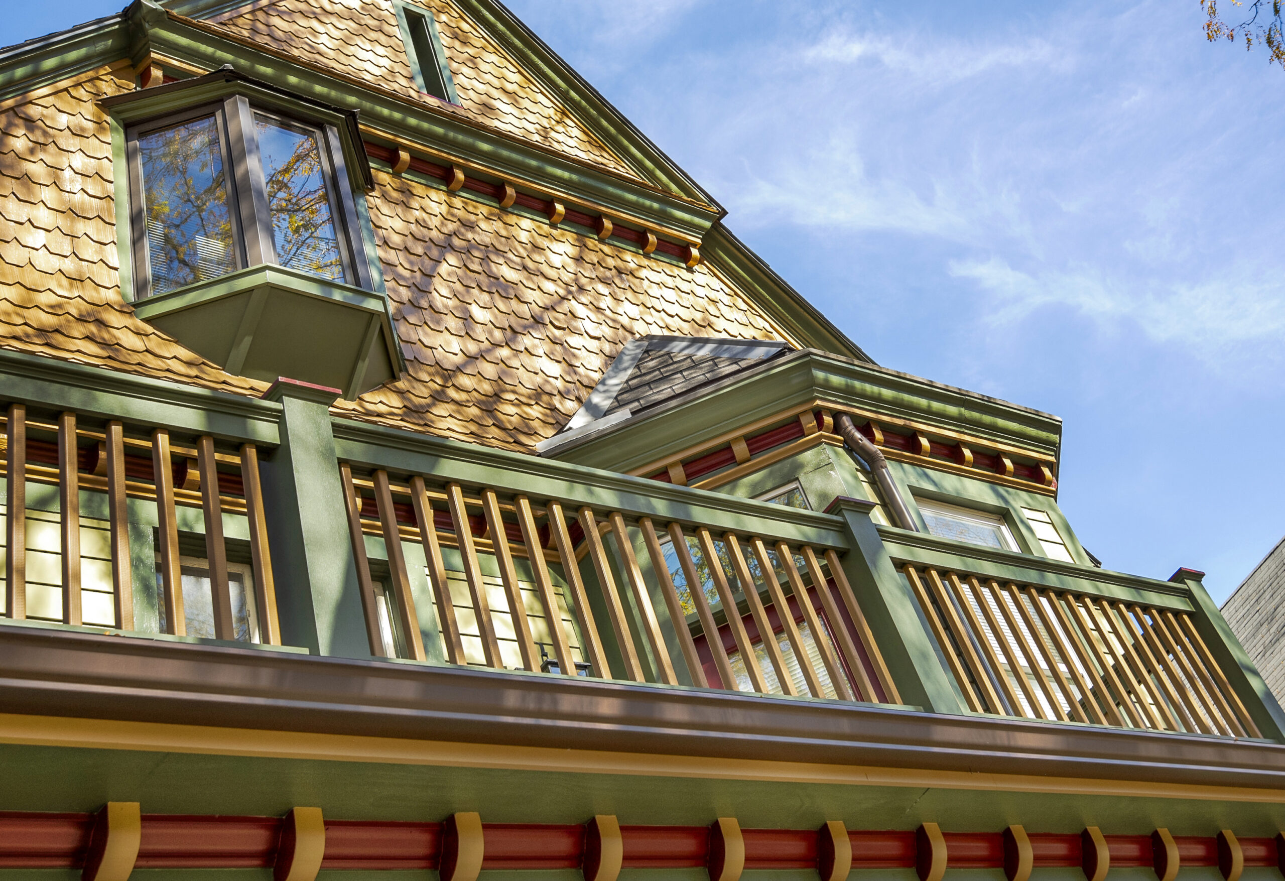 Residential exterior added deck balcony