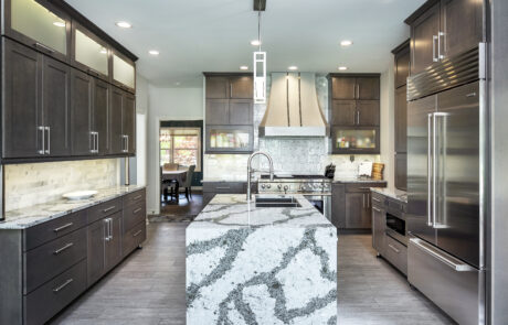 Whole Home Kitchen Remodel with Dark wood