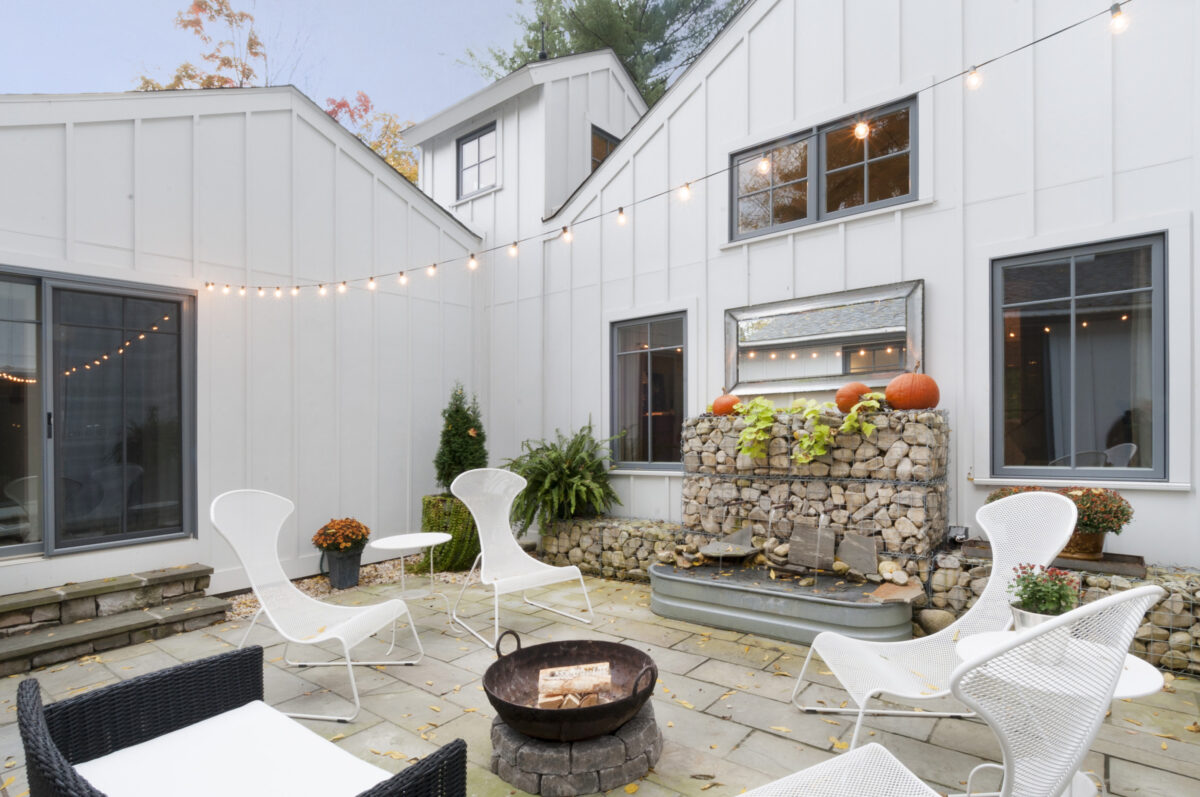 Westerville exterior remodel with shed